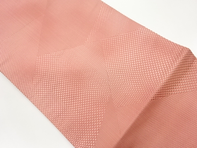 JAPANESE NAGOYA OBI / CHIKUZEN HAKATA / WOVEN GEOMETRIC